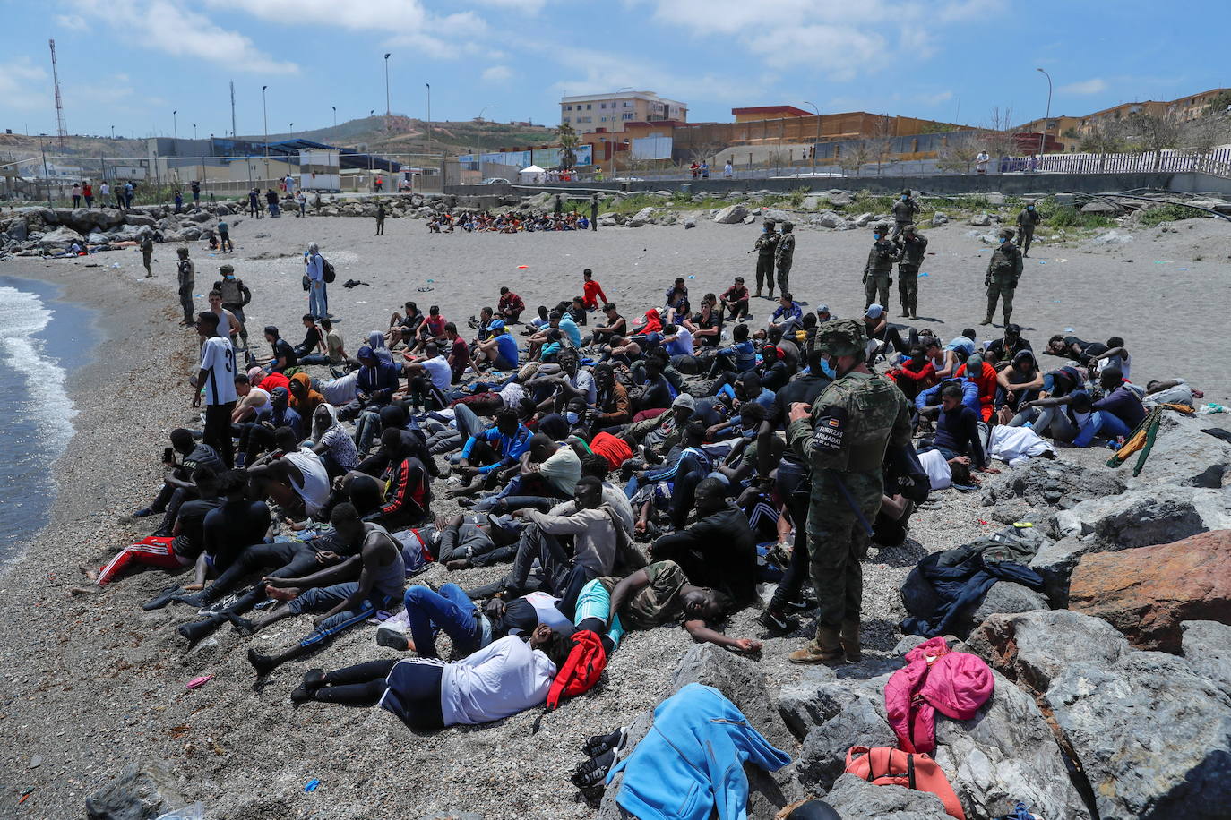 Fotos: Llegada masiva de inmigrantes a Ceuta