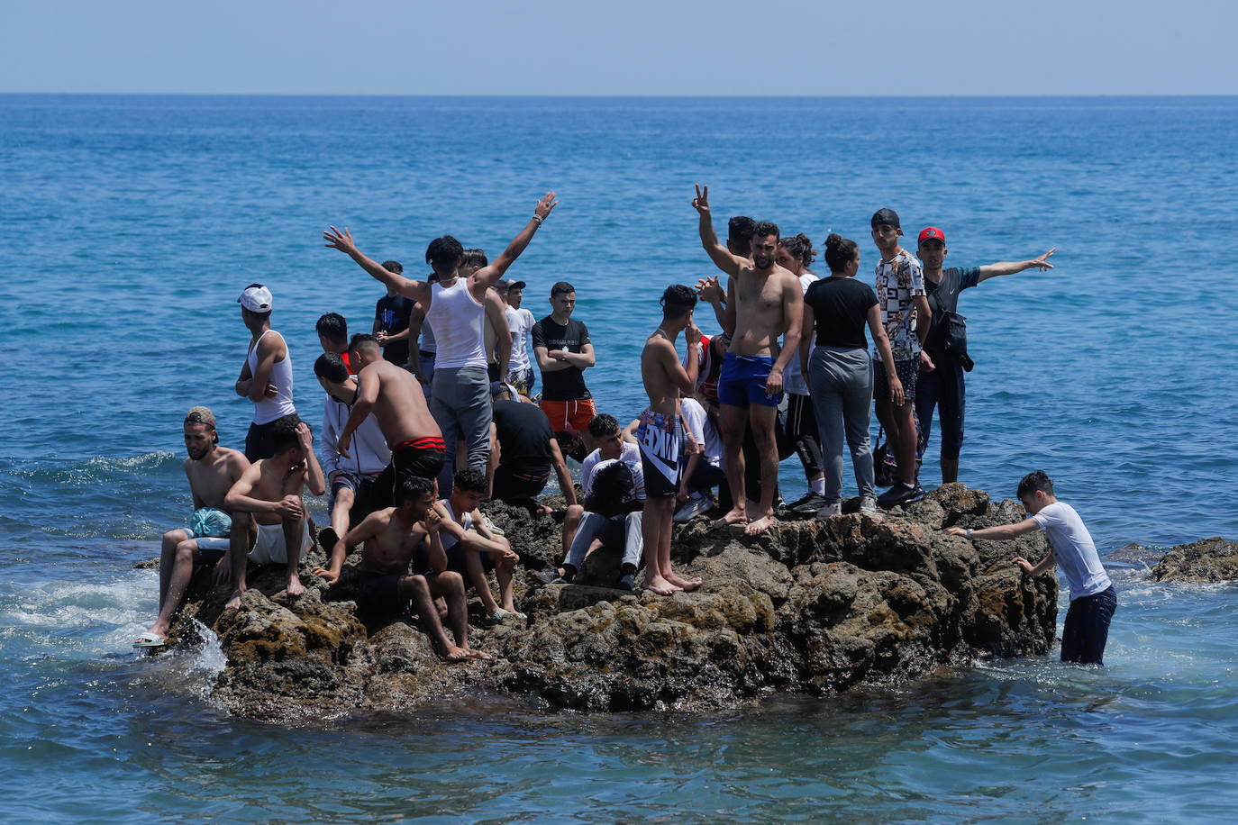 Fotos: Llegada masiva de inmigrantes a Ceuta