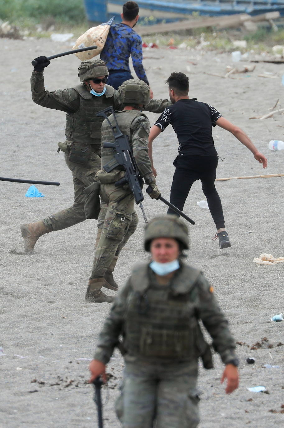 Fotos: Llegada masiva de inmigrantes a Ceuta