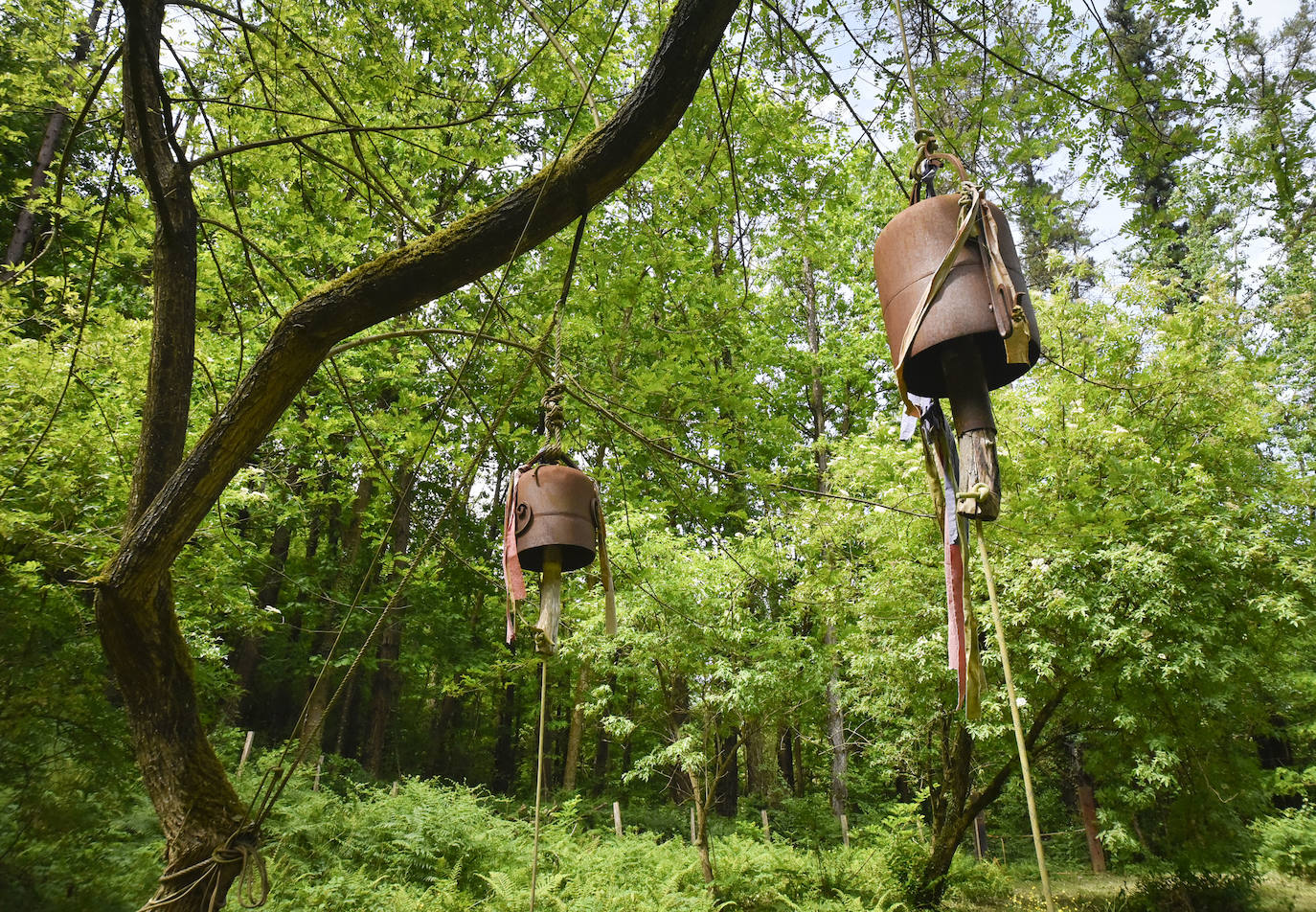 La jornada de los museos en Ur Mara, el espacio de Koldobika Jauregi que une en Alkiza naturaleza, pensamiento y arte, como un Chillida Leku silvestre.