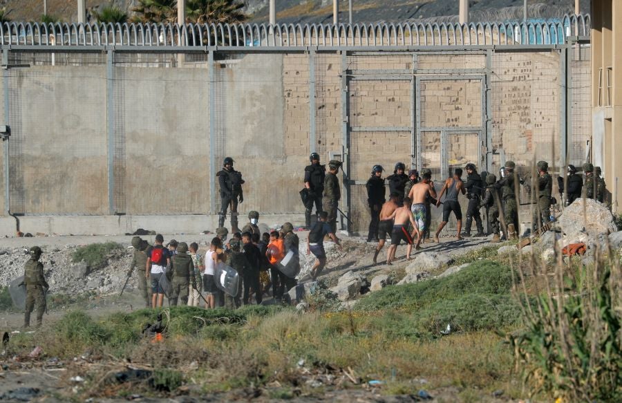 Fotos: Llegada masiva de inmigrantes a Ceuta