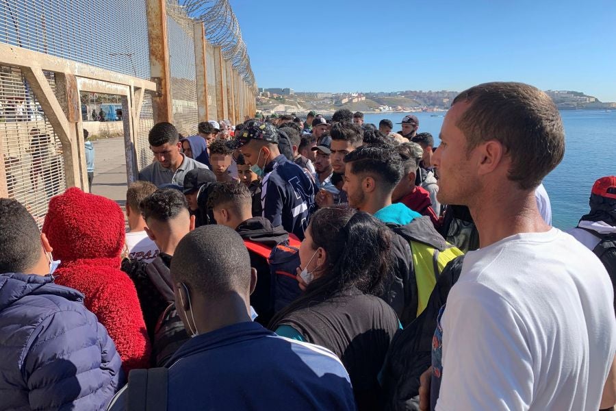 Fotos: Llegada masiva de inmigrantes a Ceuta