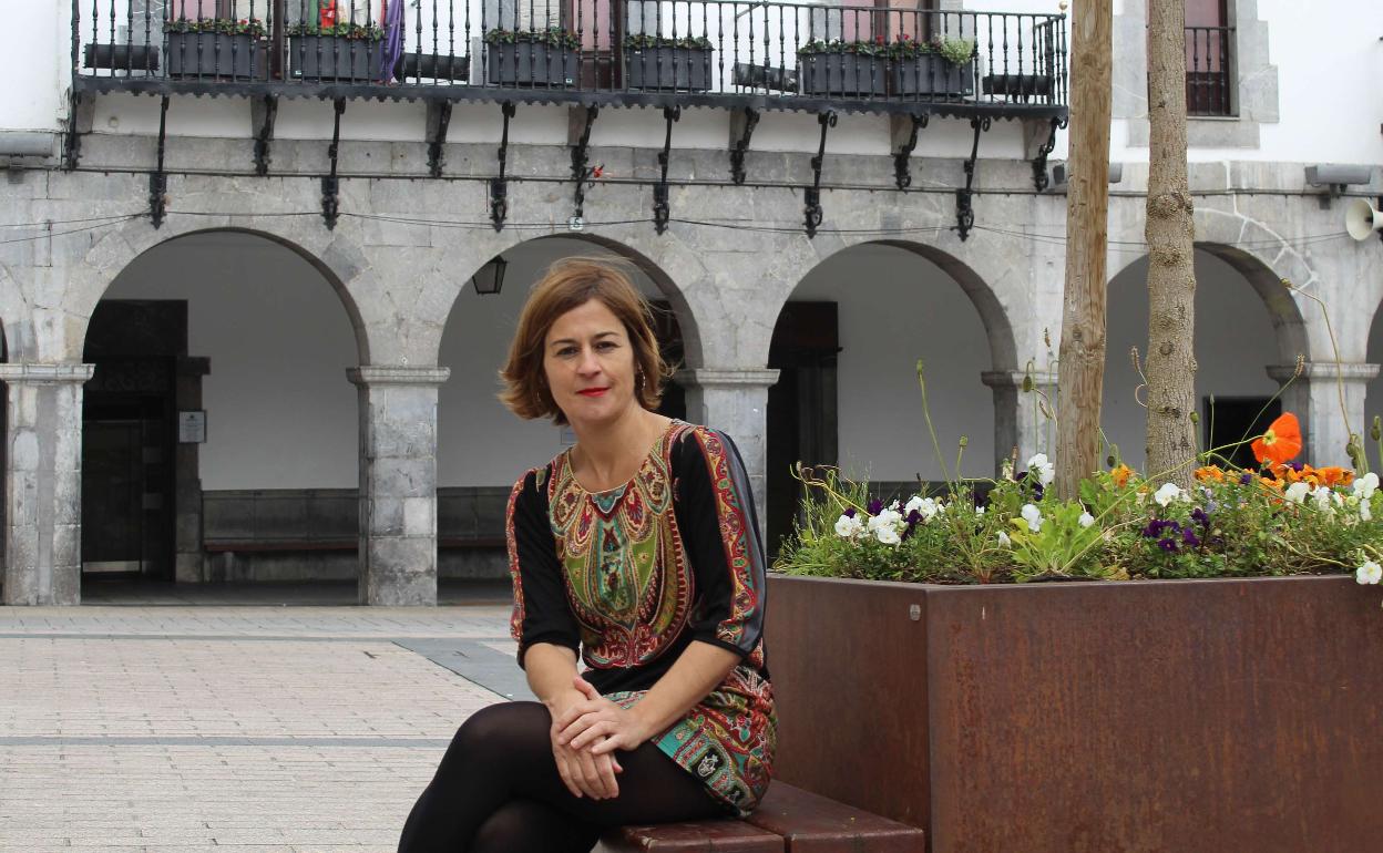 Nagore Alkorta, alcaldesa de Azpeitia. 