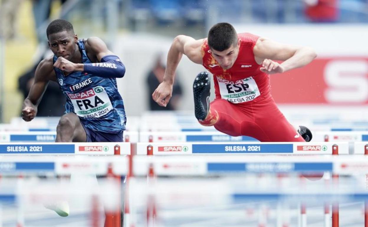 Asier Martínez, figura en ciernes del atletismo español. 