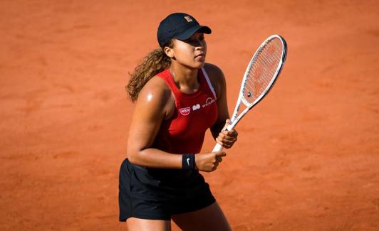 Naomi Osaka, durante una sesión de entrenamiento. 