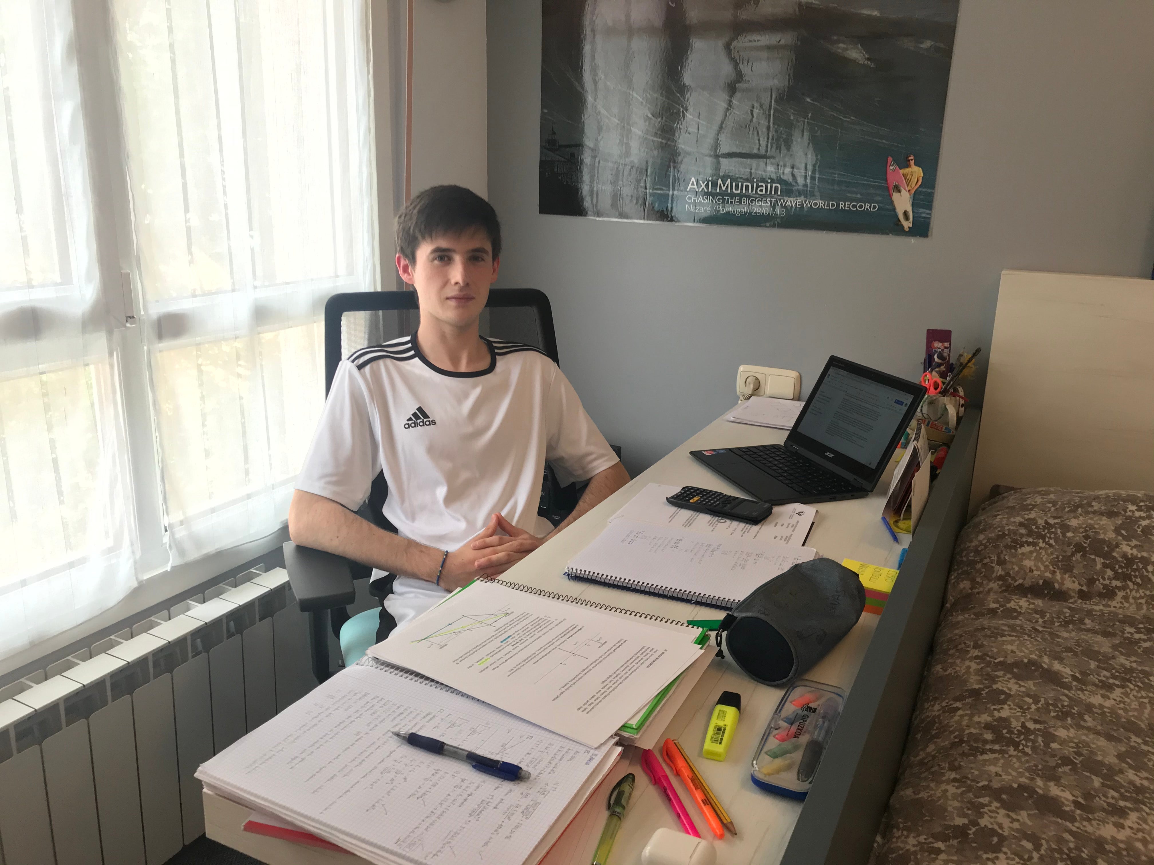 Beñat decidió autoconfinarse para no correr riesgos a la hora de hacer las pruebas.