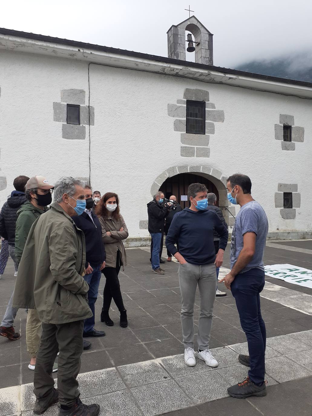 Concentración en apoyo a Jon Zubizarreta