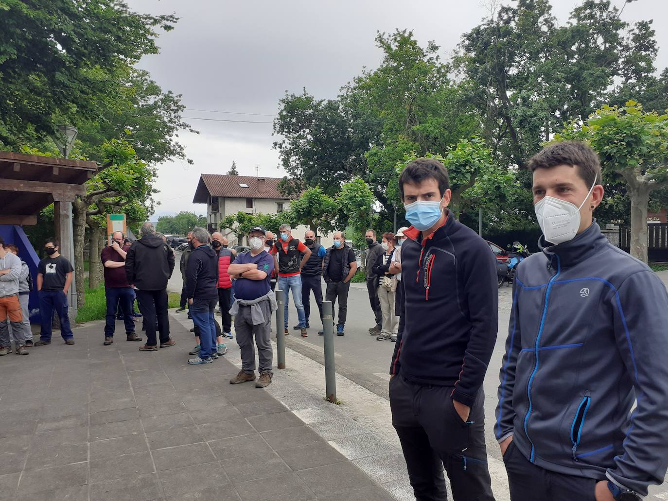 Concentración en apoyo a Jon Zubizarreta