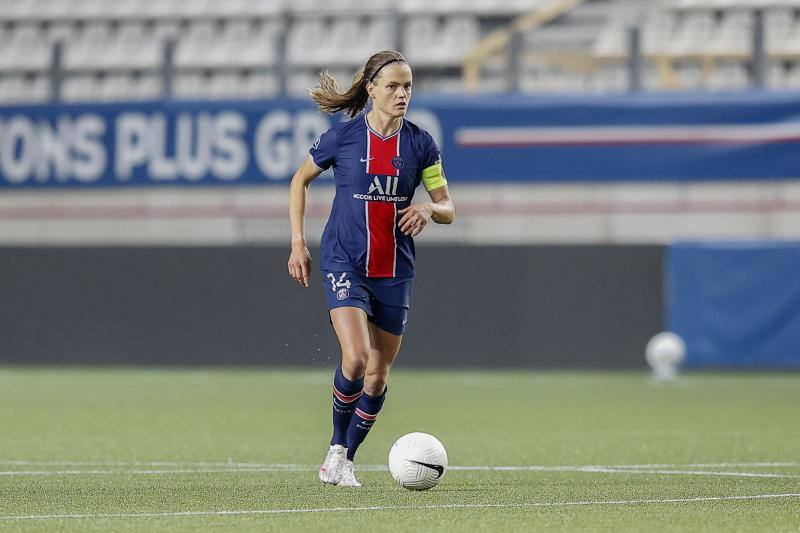 Irene Paredes, durante un partido con el PSG. 