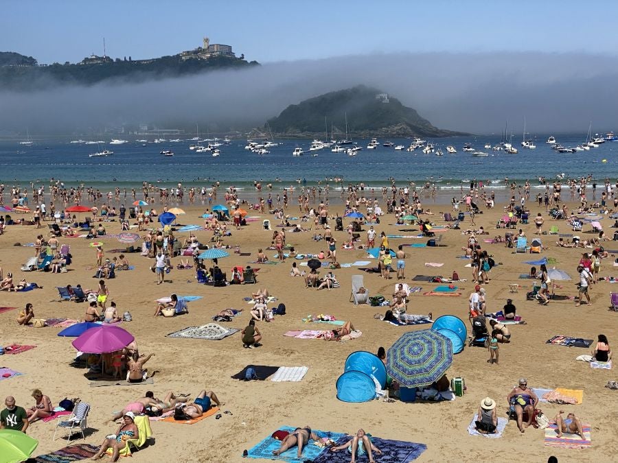 Fotos: Domingo de playa en San Sebastián