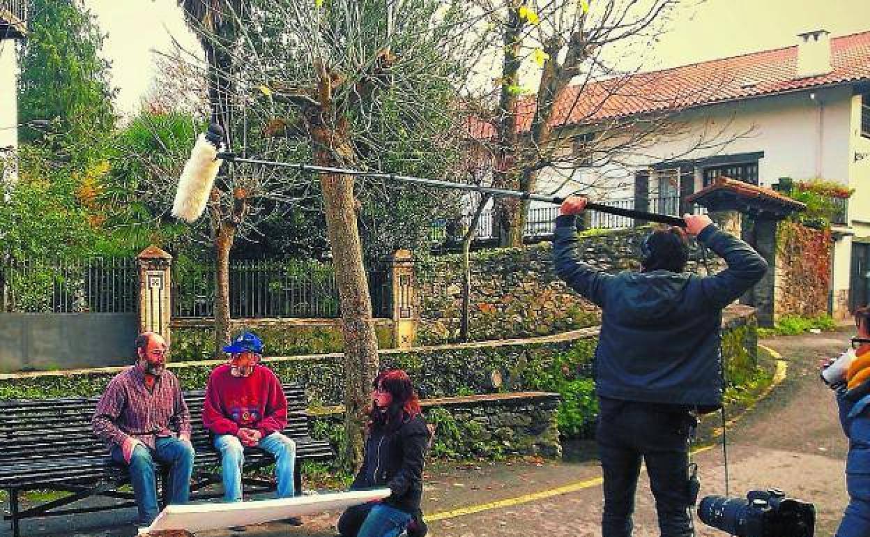Alumnos de Larrotxene, en una imagen de archivo. 