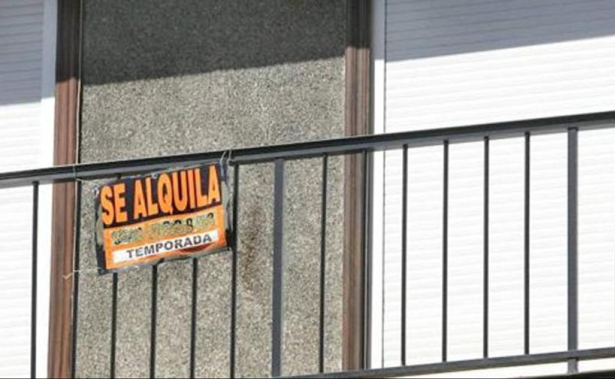 Una vivienda que se ofrece para alquilar