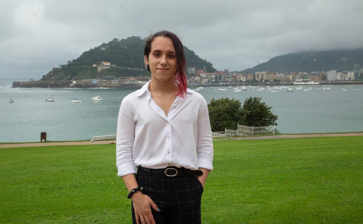 Ekhi Camino Jiménez estudia en el instituto Antigua Luberri de Donostia.