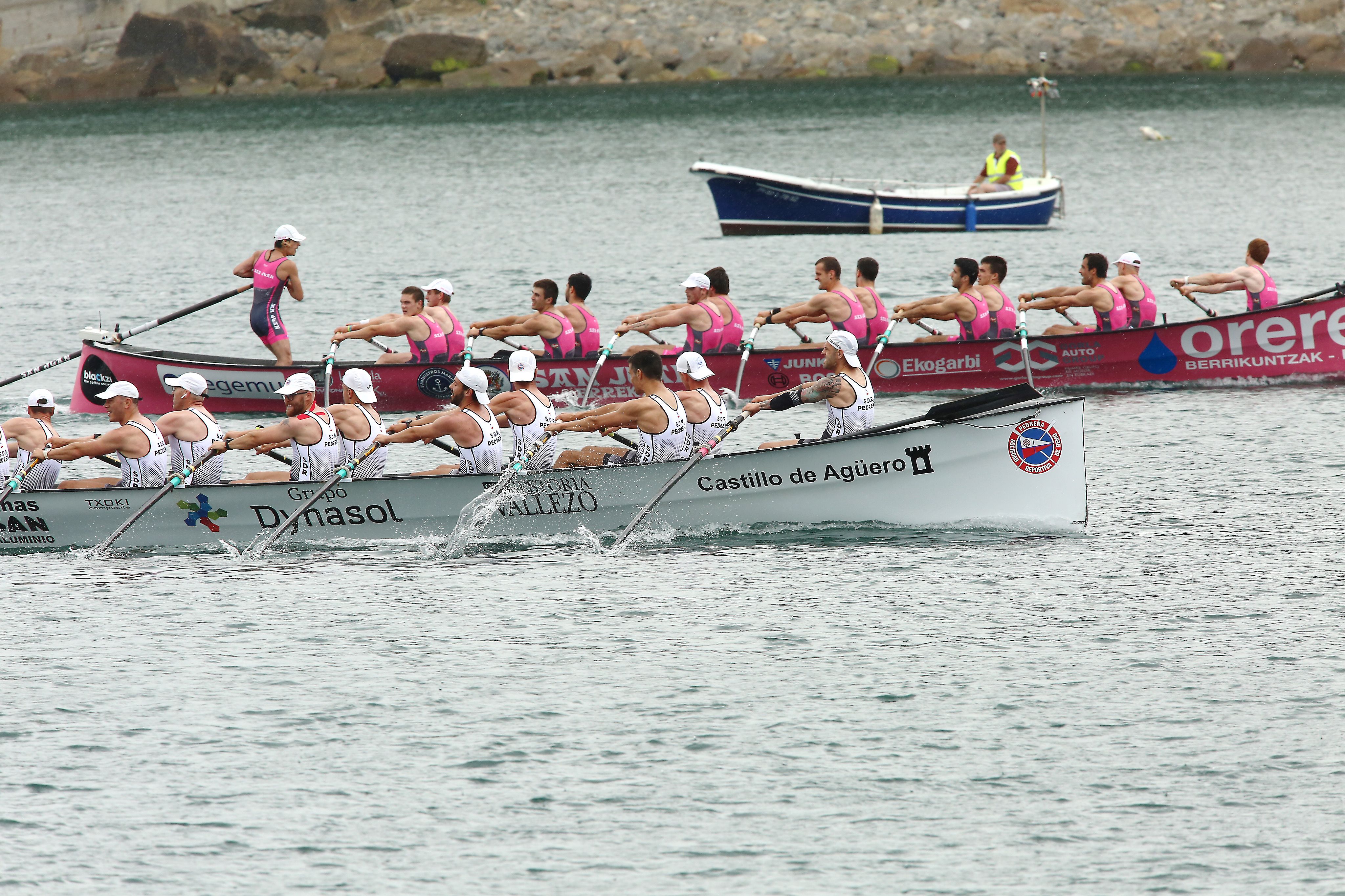 La trainera de Getaria se ha llevado en casa la bandera de la Liga ARC-1