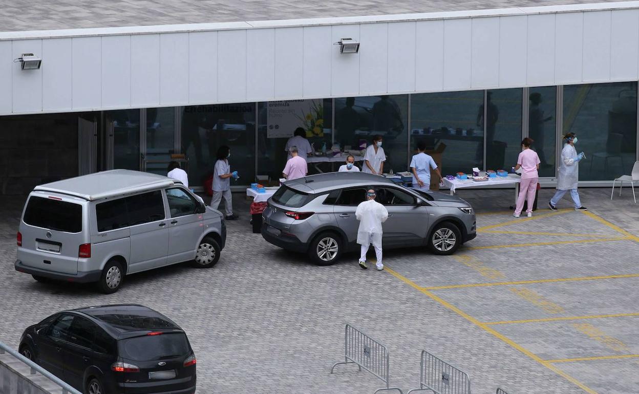 Cribado masivo realizado en Eibar en julio del pasado año.