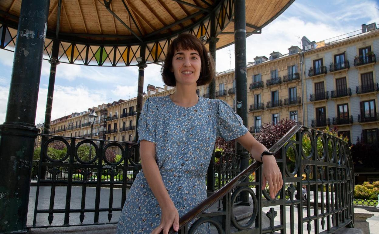 Maialen Beloki, ayer en Donostia.