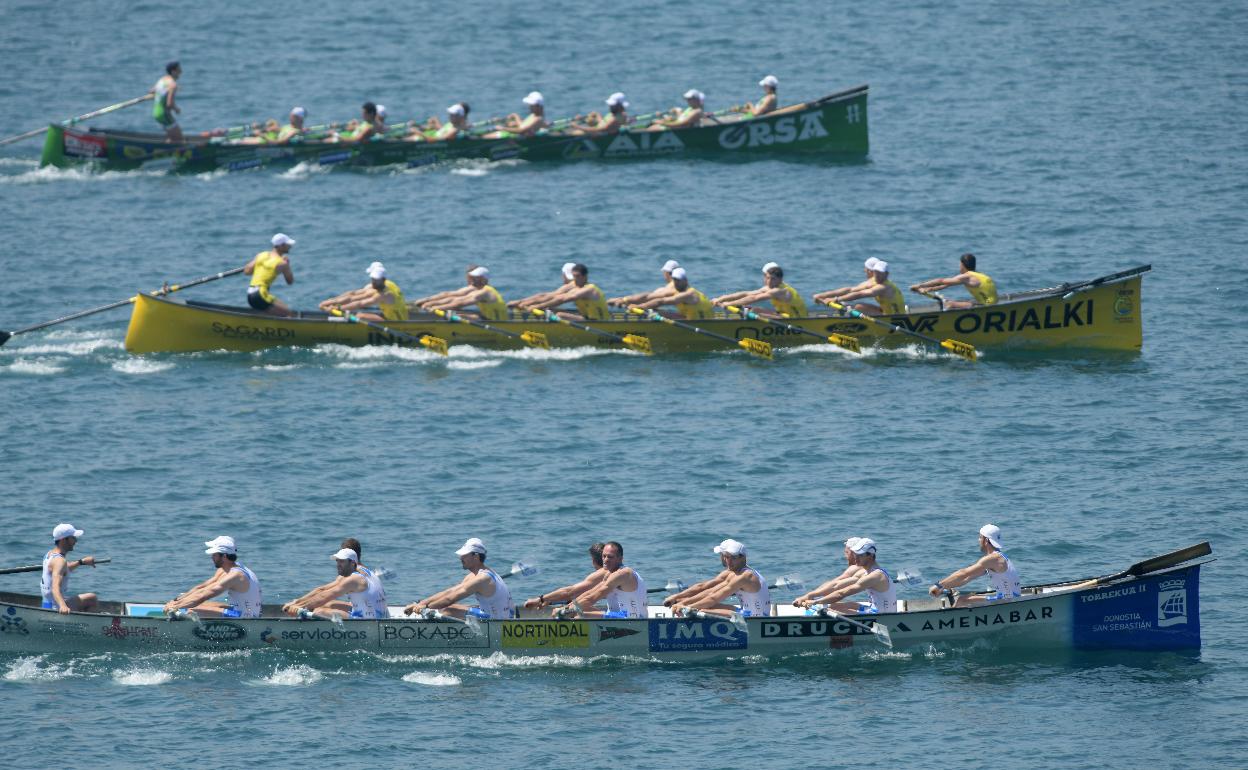 Hondarribia, Orio y Donostiarra, en el último Campeonato de Gipuzkoa. 