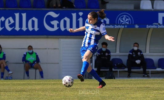 Iris Arnaiz durante un partido de esta temporada 