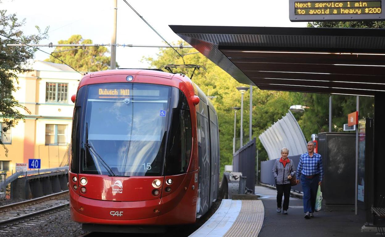 Tranvía de CAF en Sindey