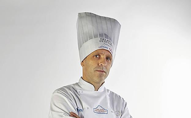 El heladero Fernando Alberdi en el certamen.