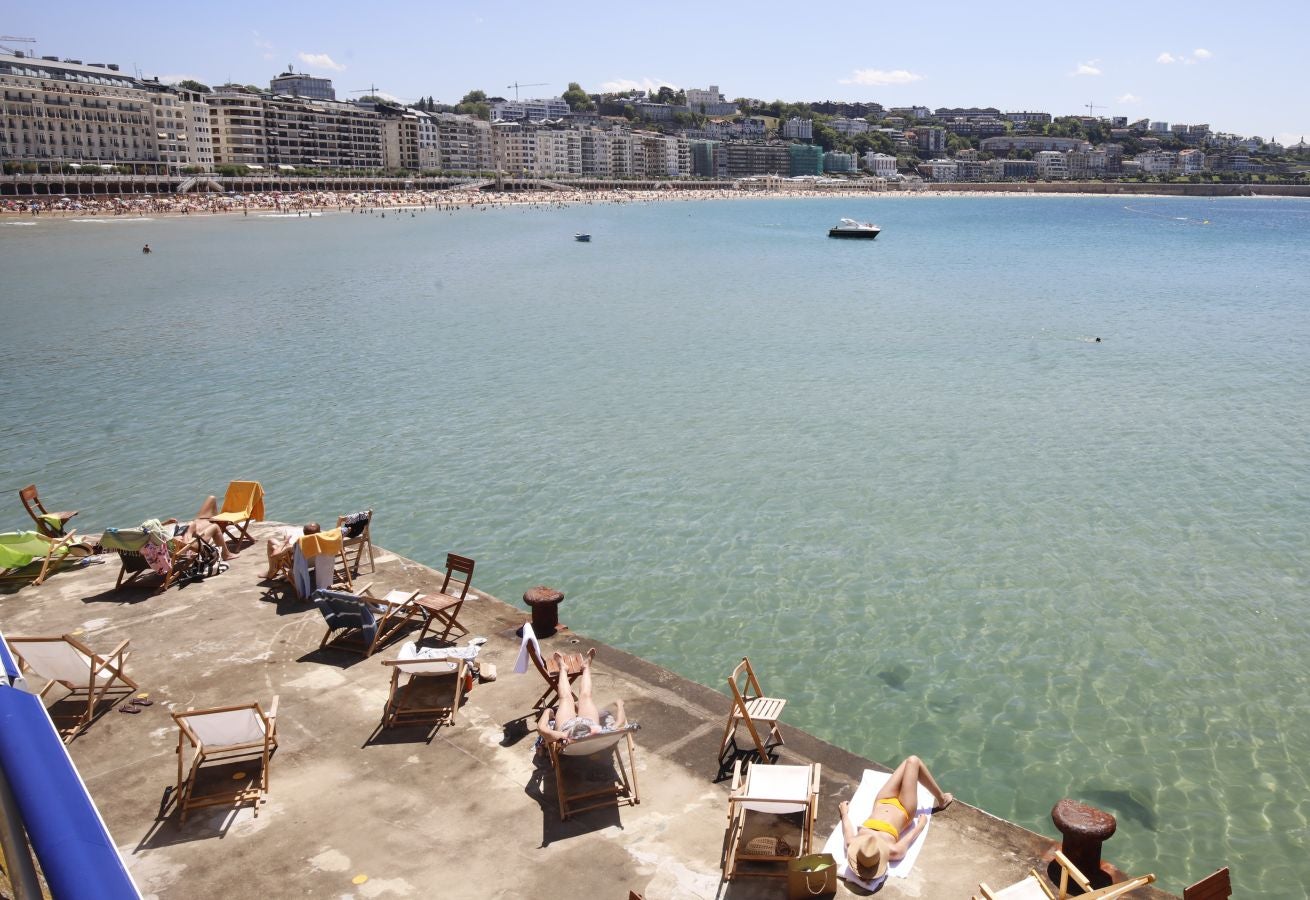 Lunes de sol y calor en Gipuzkoa.