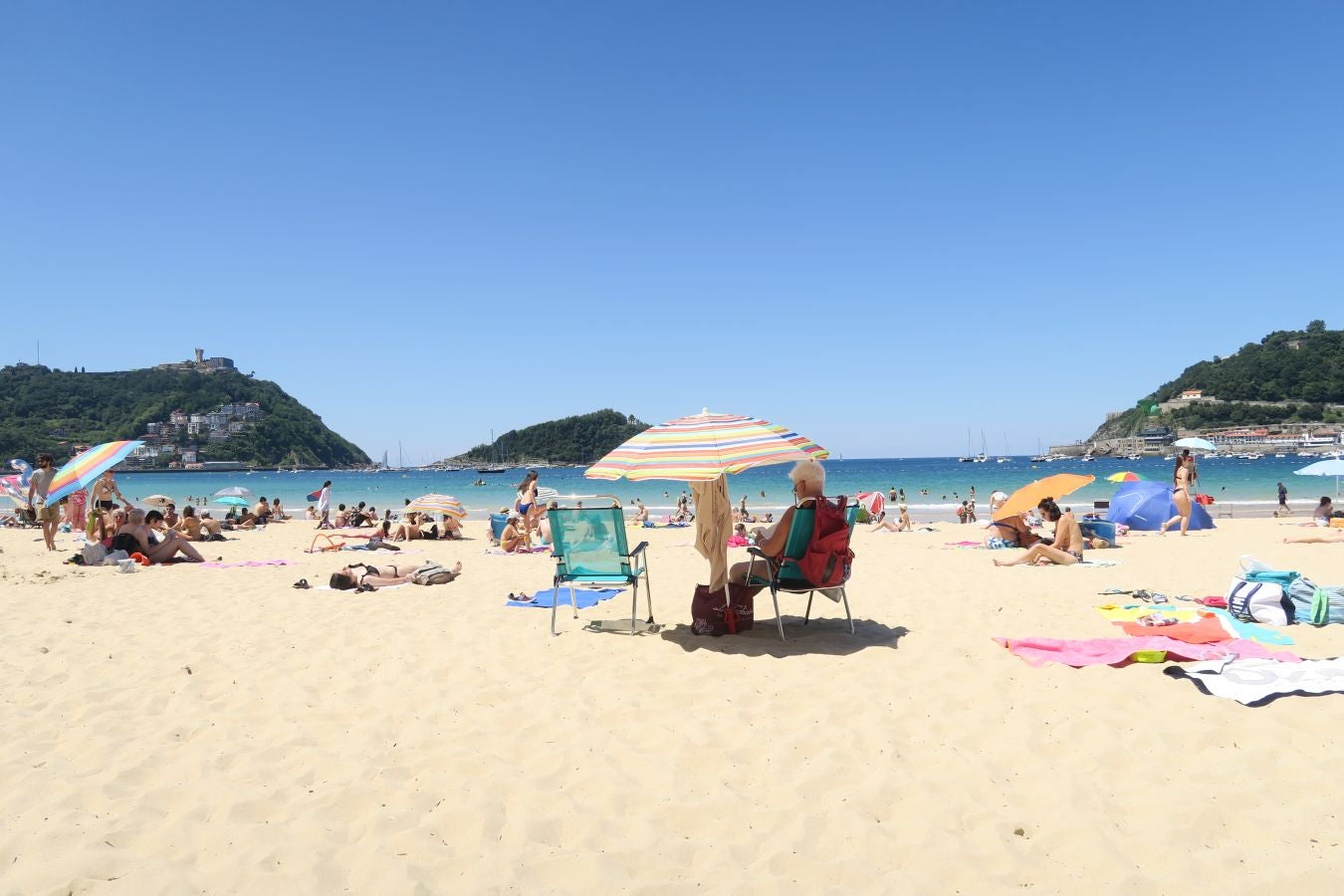 Lunes de sol y calor en Gipuzkoa.