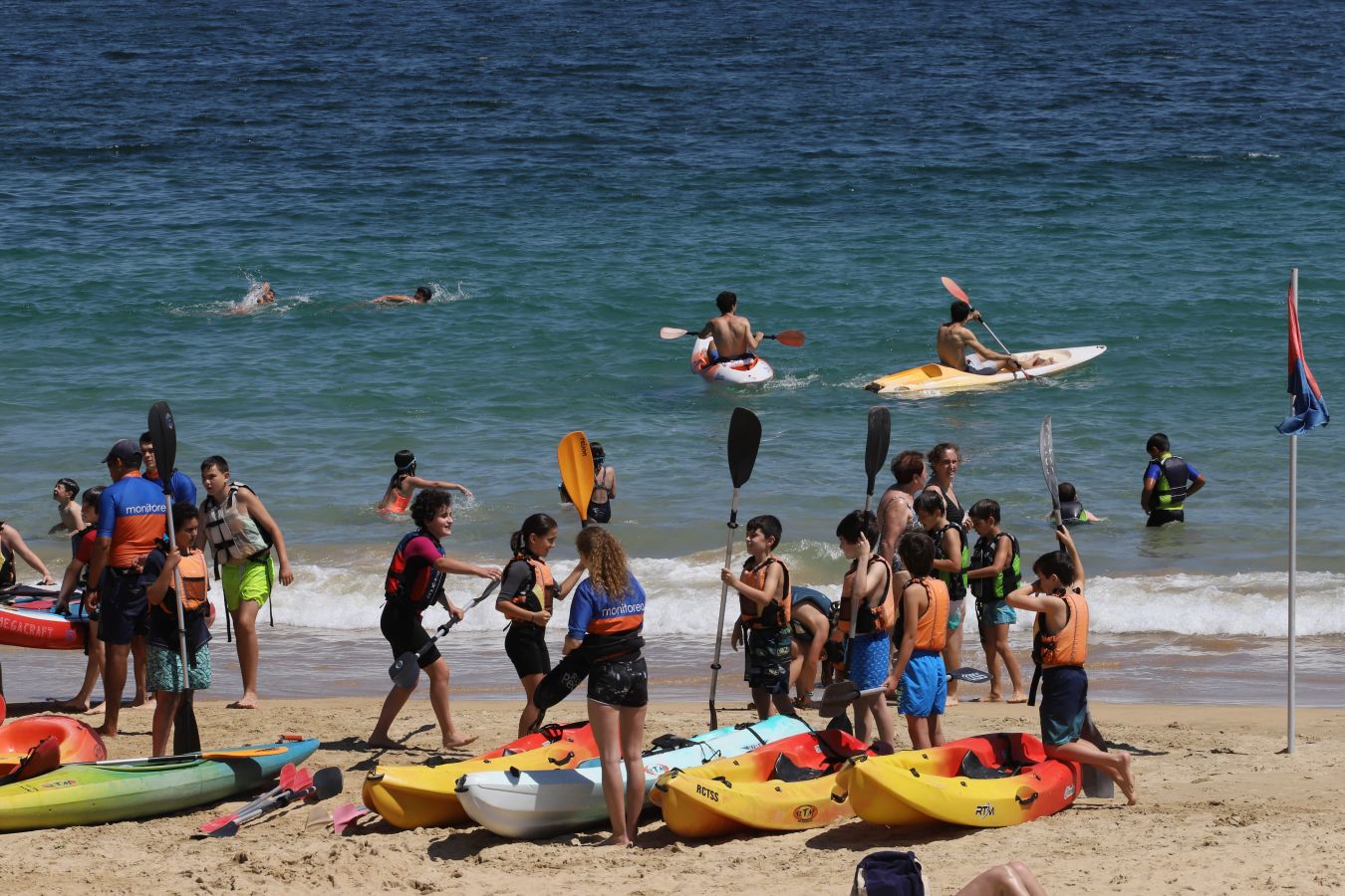Lunes de sol y calor en Gipuzkoa.