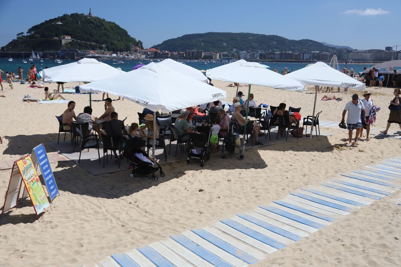 Lunes de sol y calor en Gipuzkoa.