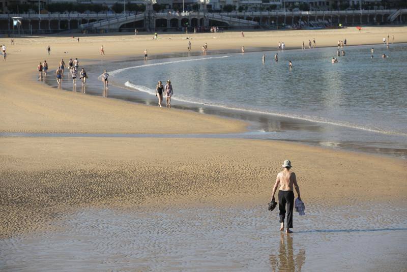 Lunes de sol y calor en Gipuzkoa.