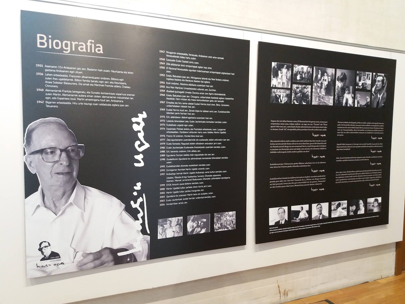 Abuztuak 27a arte Koldo Mitxelenan ikusiko den paneletako bat. 