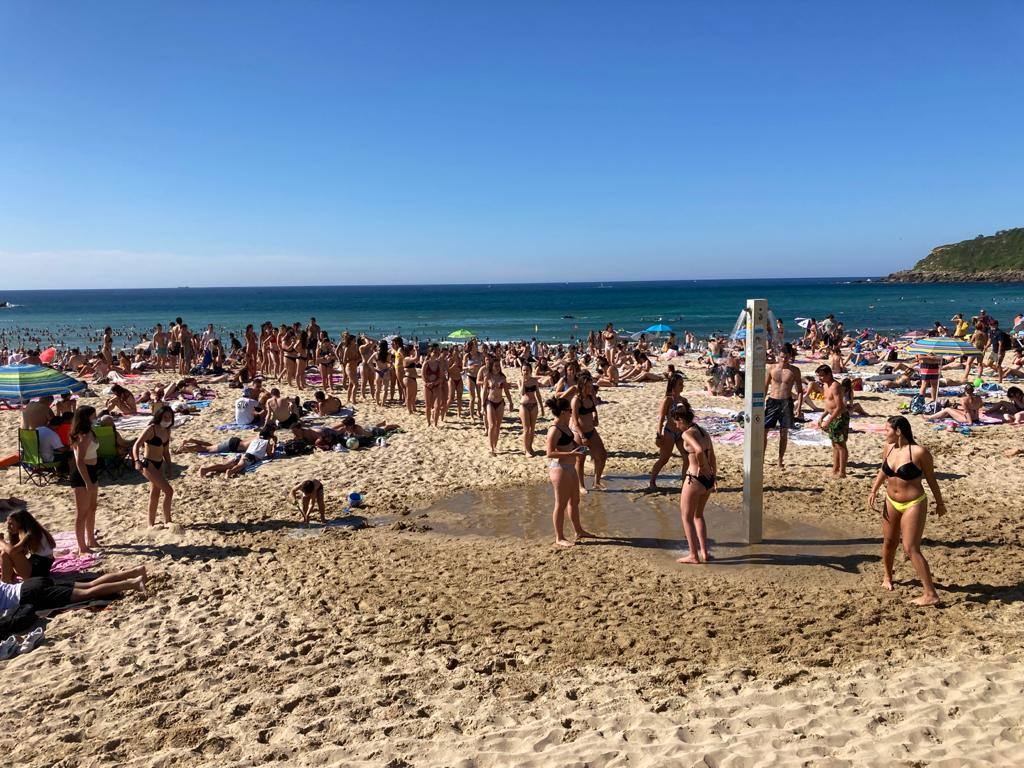 Lunes de sol y calor en Gipuzkoa.