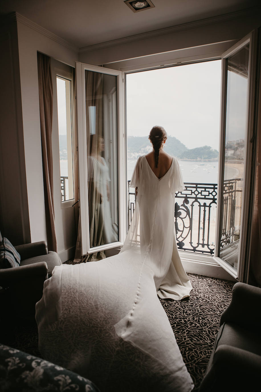 Amaia Urkia y Xabier Elorza se dieron el «sí quiero» en una emotiva ceremonia celebrada en el Mirador de Ulía