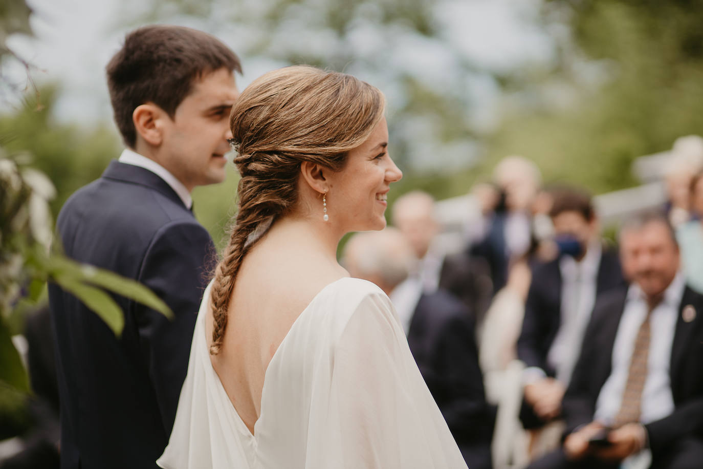 Amaia Urkia y Xabier Elorza se dieron el «sí quiero» en una emotiva ceremonia celebrada en el Mirador de Ulía