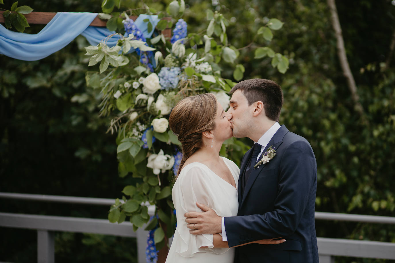Amaia Urkia y Xabier Elorza se dieron el «sí quiero» en una emotiva ceremonia celebrada en el Mirador de Ulía