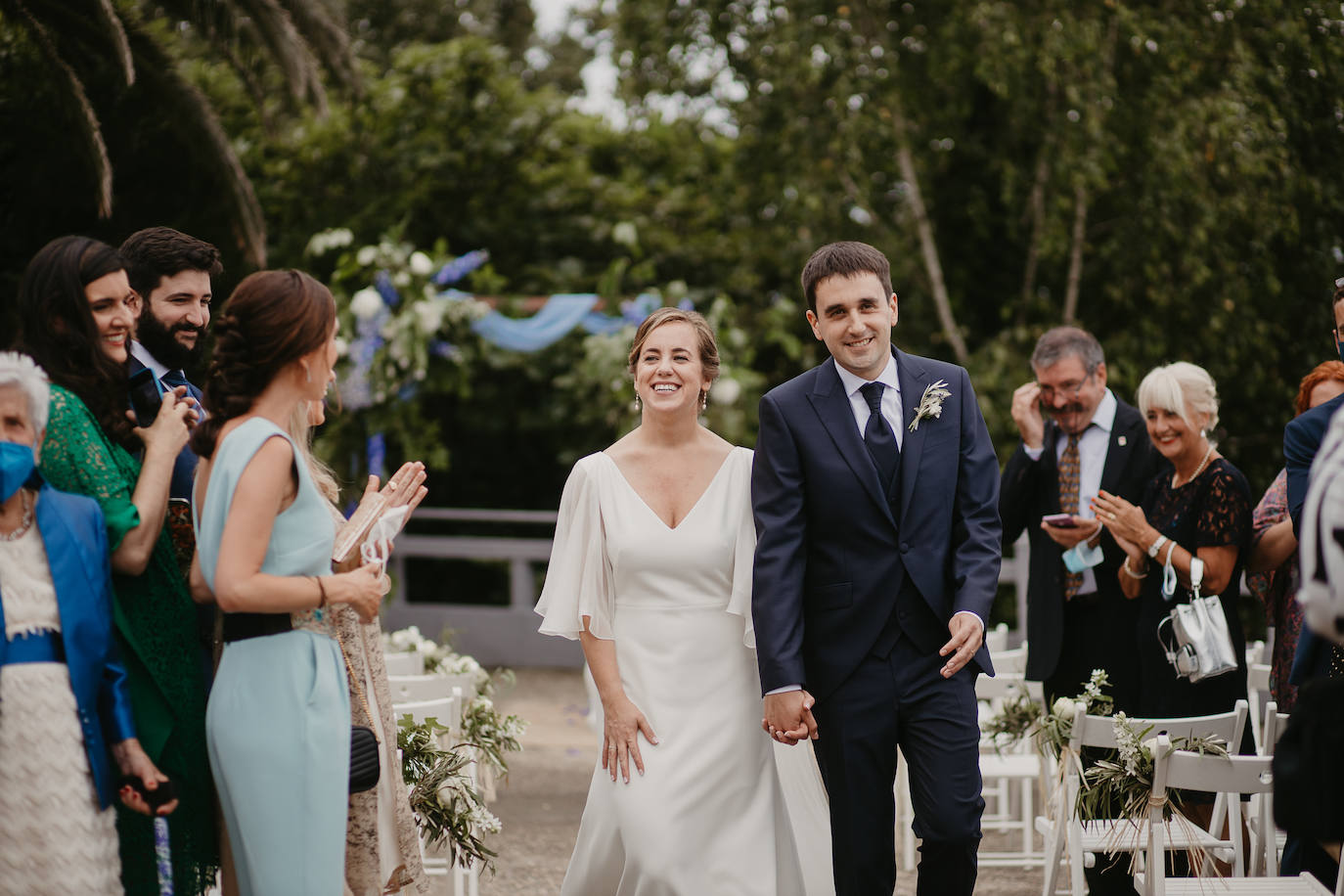 Amaia Urkia y Xabier Elorza se dieron el «sí quiero» en una emotiva ceremonia celebrada en el Mirador de Ulía