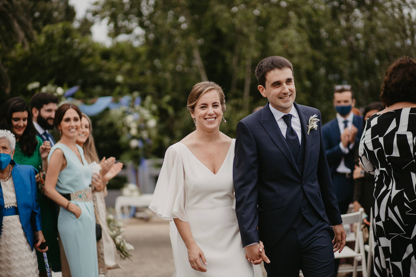 Amaia Urkia y Xabier Elorza se dieron el «sí quiero» en una emotiva ceremonia celebrada en el Mirador de Ulía