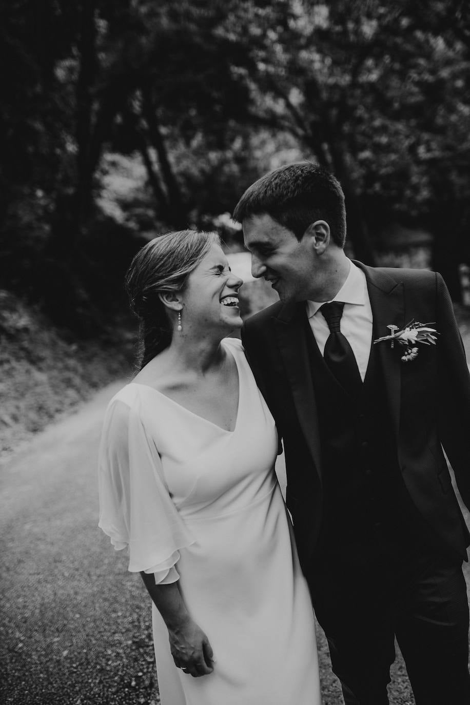 Amaia Urkia y Xabier Elorza se dieron el «sí quiero» en una emotiva ceremonia celebrada en el Mirador de Ulía