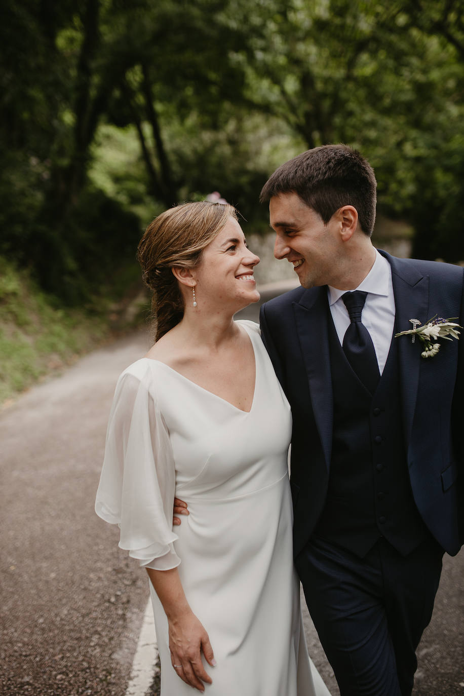 Amaia Urkia y Xabier Elorza se dieron el «sí quiero» en una emotiva ceremonia celebrada en el Mirador de Ulía