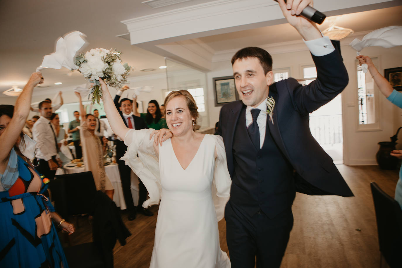 Amaia Urkia y Xabier Elorza se dieron el «sí quiero» en una emotiva ceremonia celebrada en el Mirador de Ulía