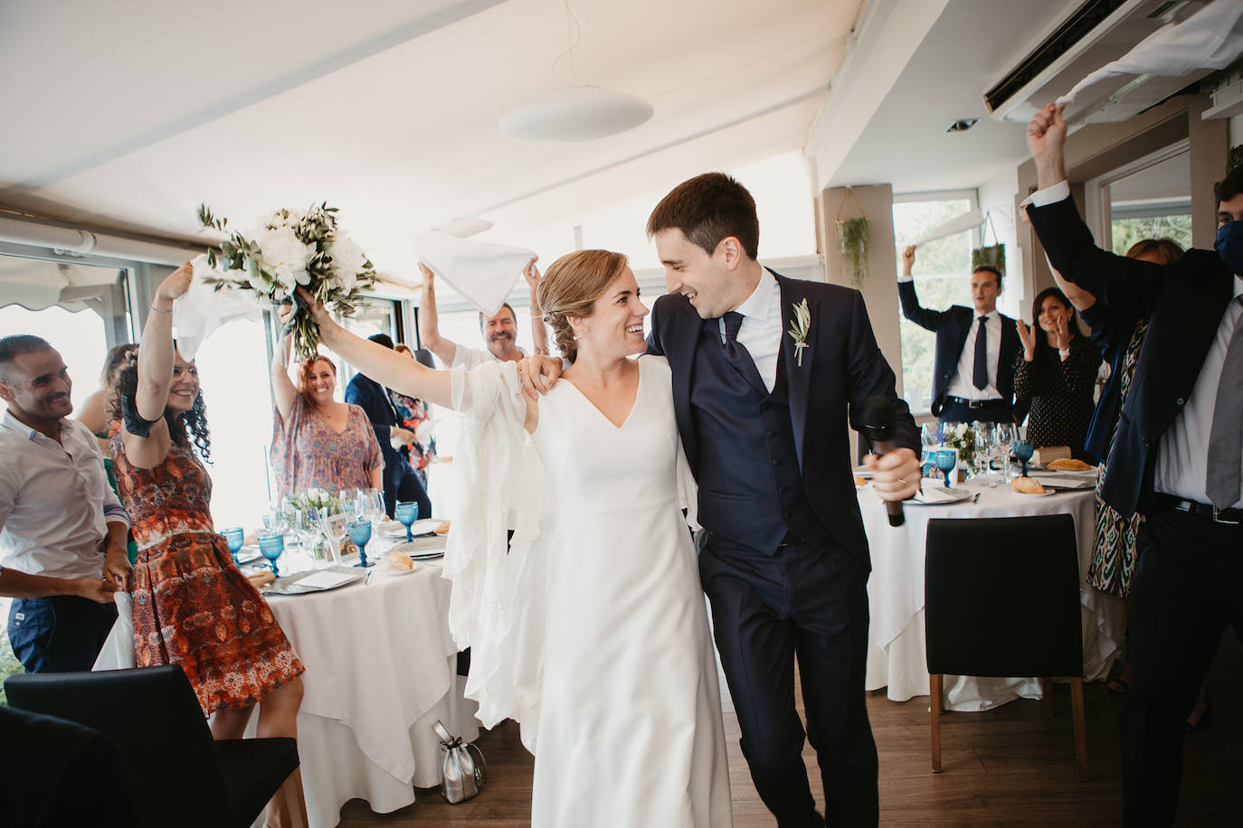 Amaia Urkia y Xabier Elorza se dieron el «sí quiero» en una emotiva ceremonia celebrada en el Mirador de Ulía