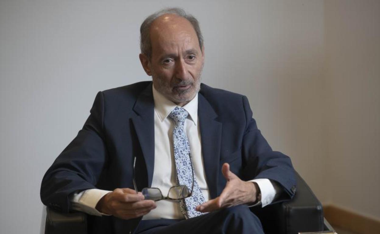 Eduardo Junkera, durante la entrevista. 