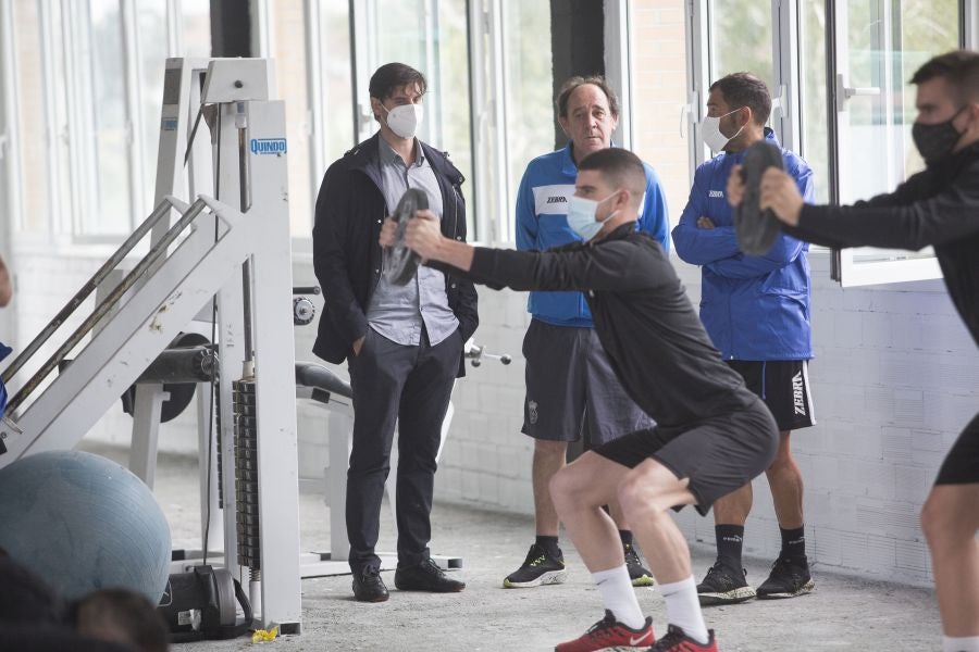 Los jugadores del Real Unión se han ejecitado en el Stadium Gal para comenzar a preparar la próxima temporada 