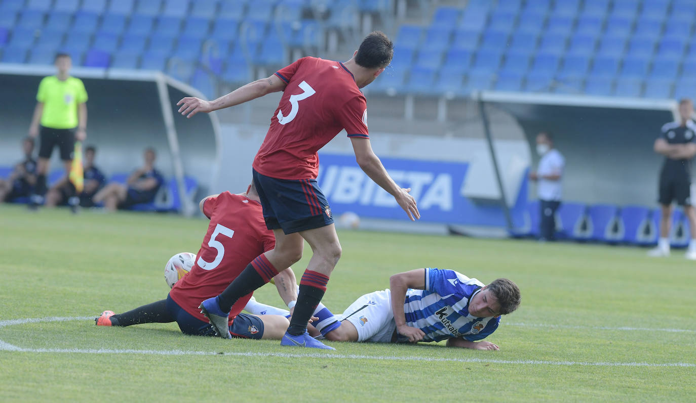 El Sanse se impuso por 3-1 al Osasuna B. El navarro ya suma dos tantos, el de este martes de penalti, mientras que el riojano aprovechó un regalo de Roberto López para vencer al conjunto navarro.