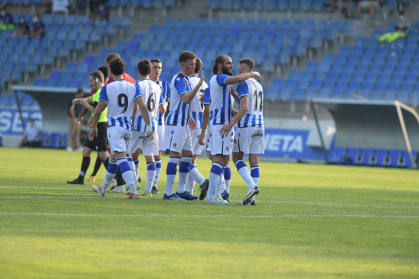 El Sanse se impuso por 3-1 al Osasuna B. El navarro ya suma dos tantos, el de este martes de penalti, mientras que el riojano aprovechó un regalo de Roberto López para vencer al conjunto navarro.