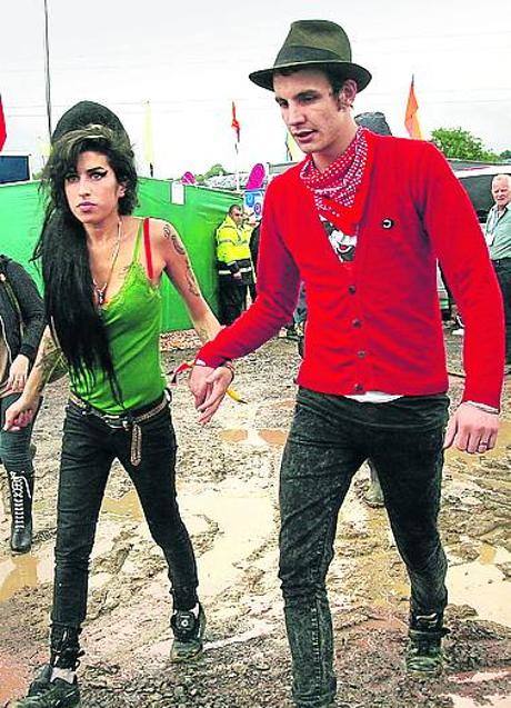 Imagen - Con su marido, en el festival de Glastonbury.