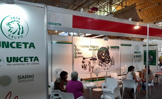 Stand de Unceta en la Feria de la Habana.
