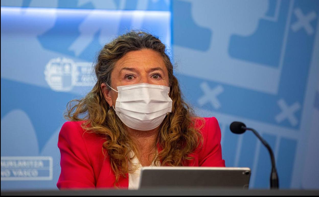La consejera de Salud, Gotzone Sagardui. 