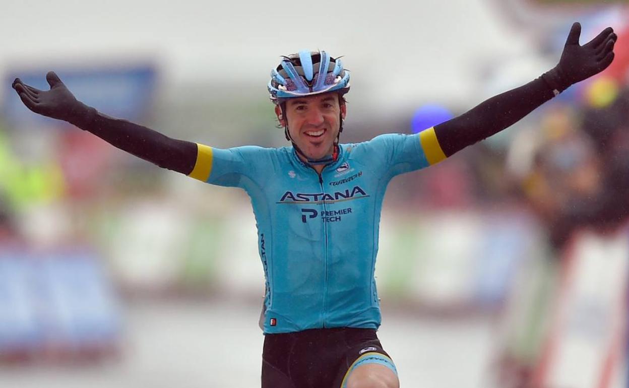 Ion Izagirre en la pasada Vuelta a España. 