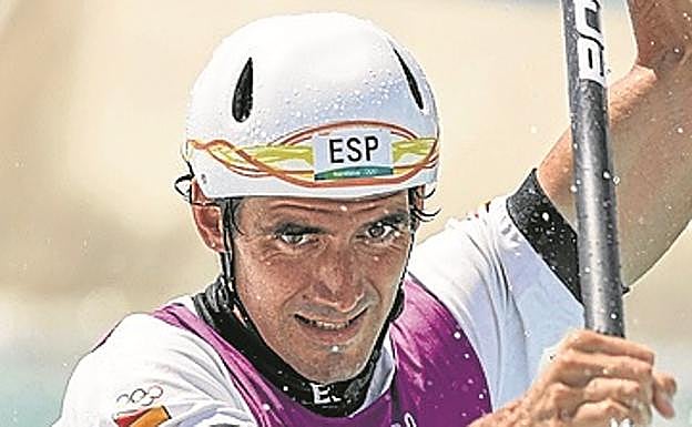 El irundarra, en plena acción. 