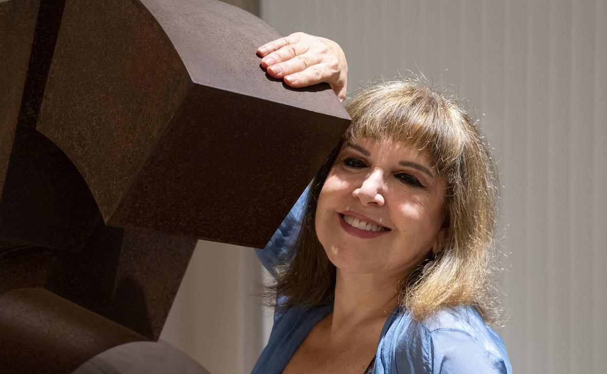 Loles León, ayer en el hotel NH Aranzazu de Donostia. 